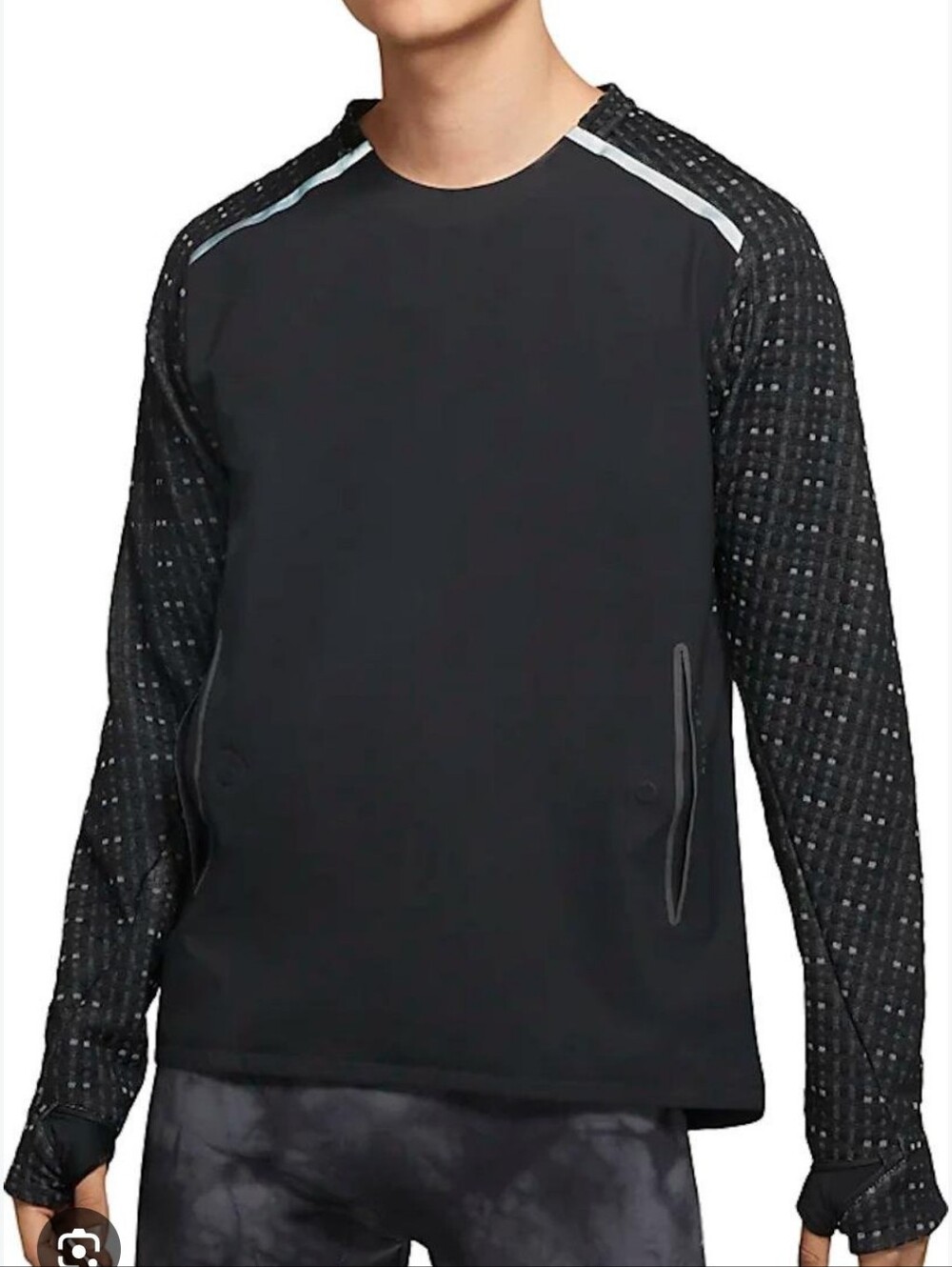 Nike $130 Tech Pack Men's Long-sleeve Running Top In Black Size M